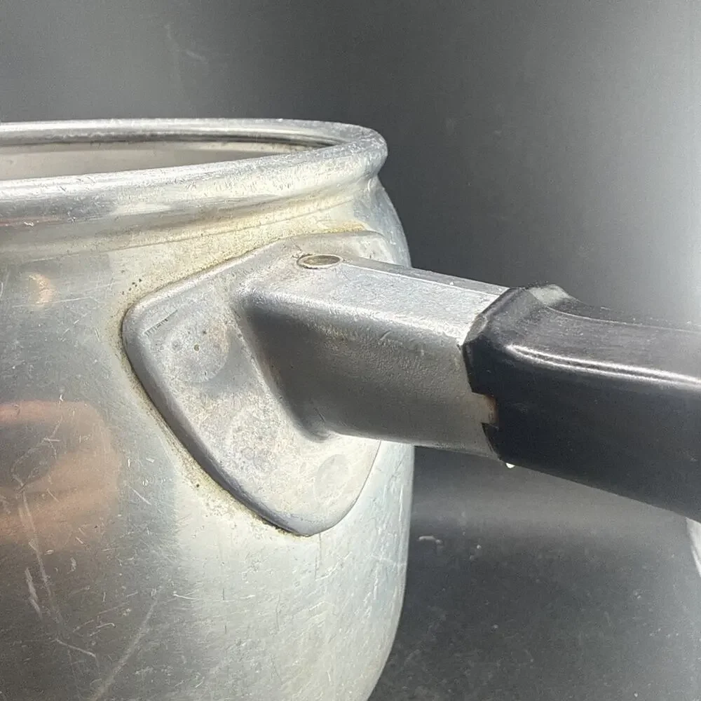 Vtg Wear-Ever No 3604 Aluminum Saucepan Pot TACU Co Made In USA 1940s 1950s